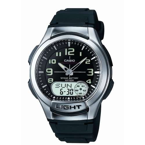 Casio New - Ana Digi - 100m water resistant AQ-180W 1BVDF