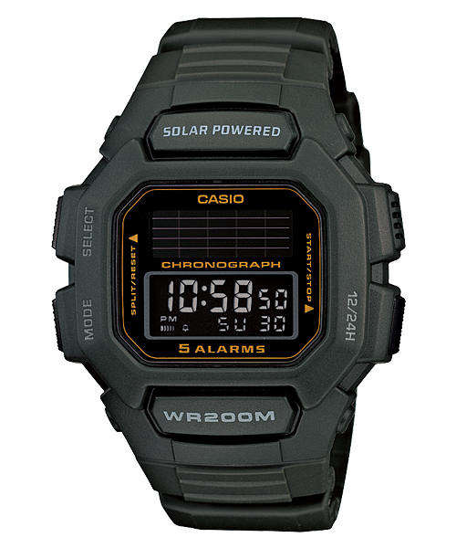 Casio Solar powered - 200 meter water resistance HDD-S100-3A