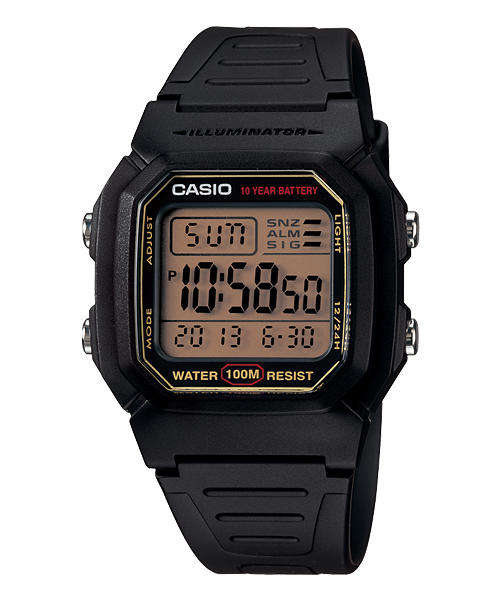Casio Illuminator Sport Watch -100m water resistant - 10 year battery