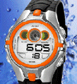 Ohsen Multi-Function Rubber Band Electronic Sport Watch Orange
