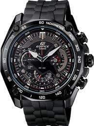 Casio Edifice IP BLACK PB RUBBER STRAP! 3D Shield 550 *