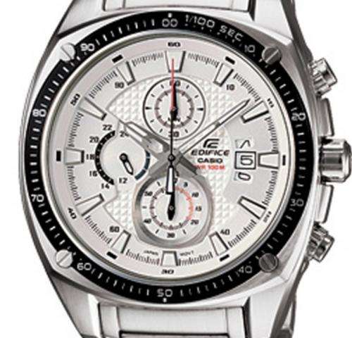 Casio Edifce  1/100-second Chronograph Watch. Stainless Steel