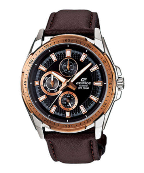CASIO Edifice Elegant multiple-dial design,Triple-fold Buckle