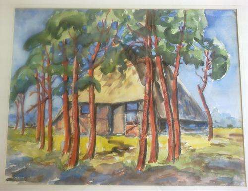 Original watercolour------------unknown artist from 1952 SALE