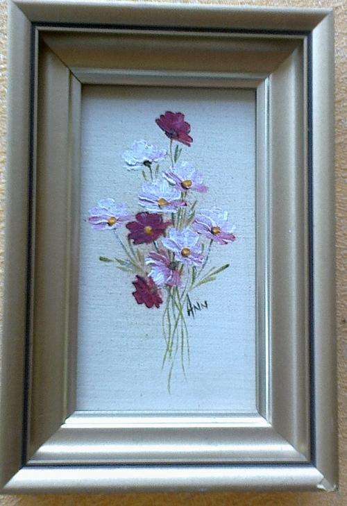 BEAUTIFUL ORIGINAL PAINTINGS BY ANN-- VERY SMALL - RED