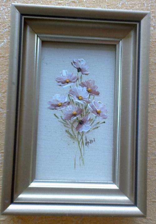 BEAUTIFUL ORIGINAL PAINTINGS BY ANN-- VERY SMALL - BROWN