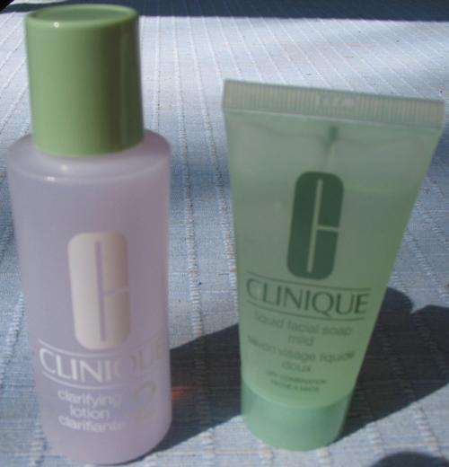 CLINIQUE CLEANSER AND TONER.