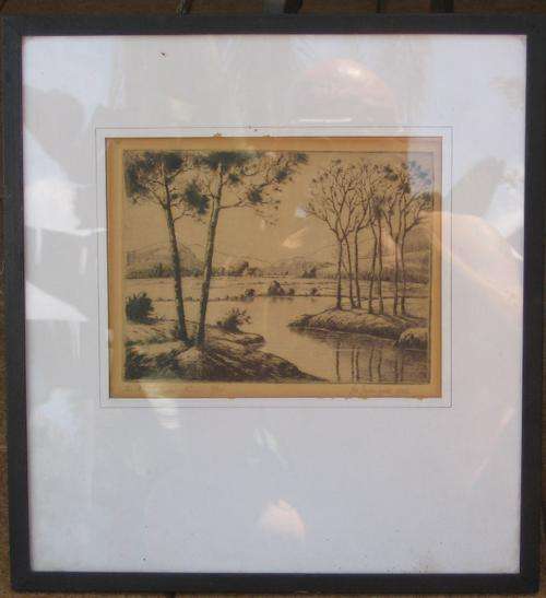 LEO FRANCOIS 1936 LITHOGRAPH