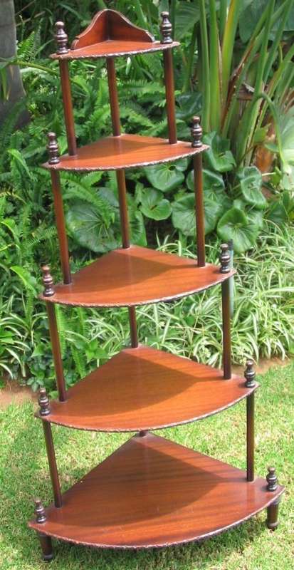 ANTIQUE CORNER DISPLAY STAND