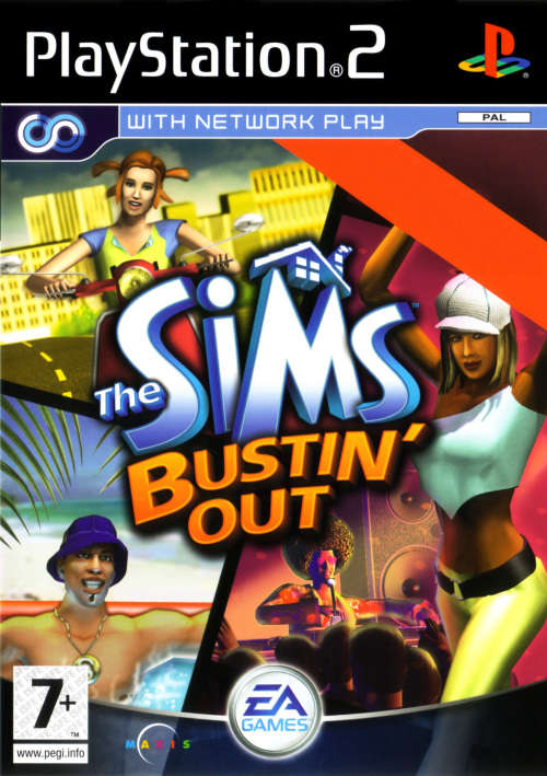 PS2 Sims Busting Out