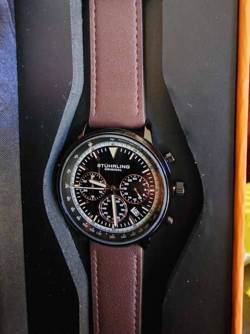 *R6,999.00* Stuhrling Original Men`s MONACCO Leather Chronograph Watch (Brand new)