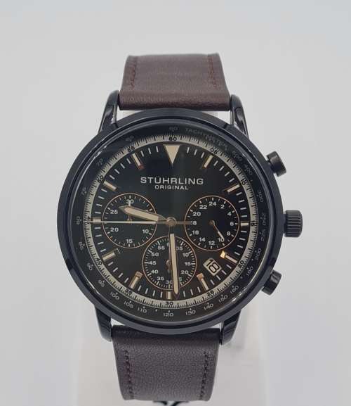 *R6,999.00* Stuhrling Original Men`s MONACCO Leather Chronograph Watch (Brand new)