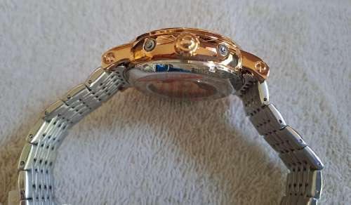 Tevise Men`s Namura Moon Phase Automatic Steel Watch