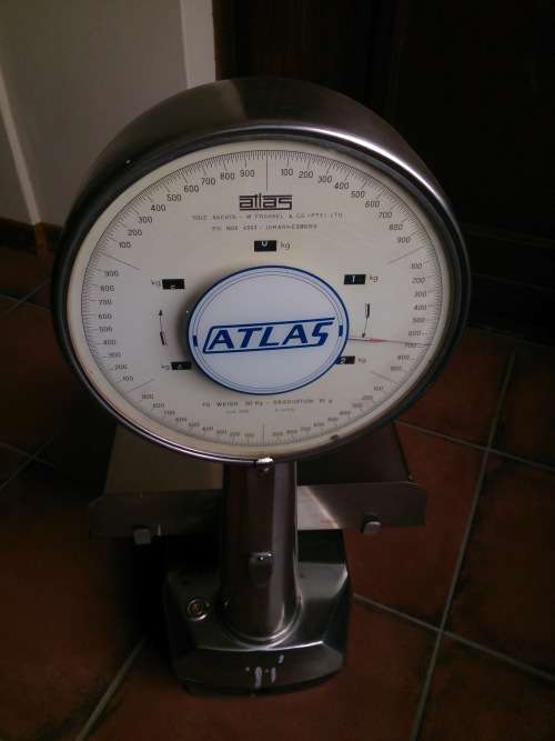 Atlas "Lollipop" 30kg Stainless Steel & Cast Iron Scale