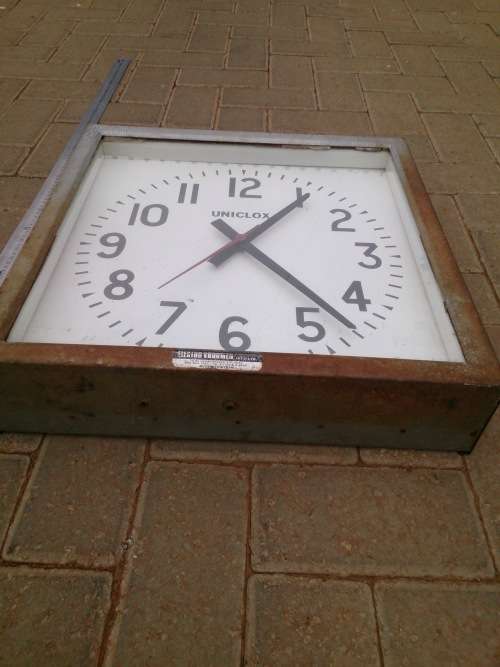 Huge Stunning Industrial Uniclox Clock (Dealesville Fire Department)