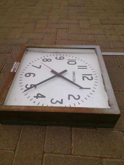 Huge Stunning Industrial Uniclox Clock (Dealesville Fire Department)
