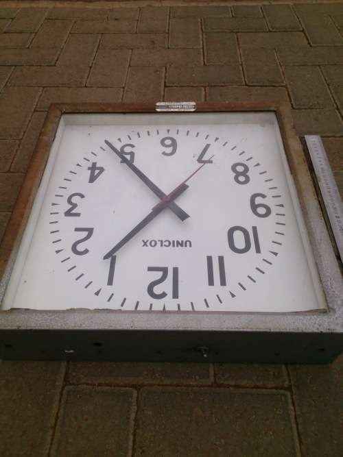 Huge Stunning Industrial Uniclox Clock (Dealesville Fire Department)