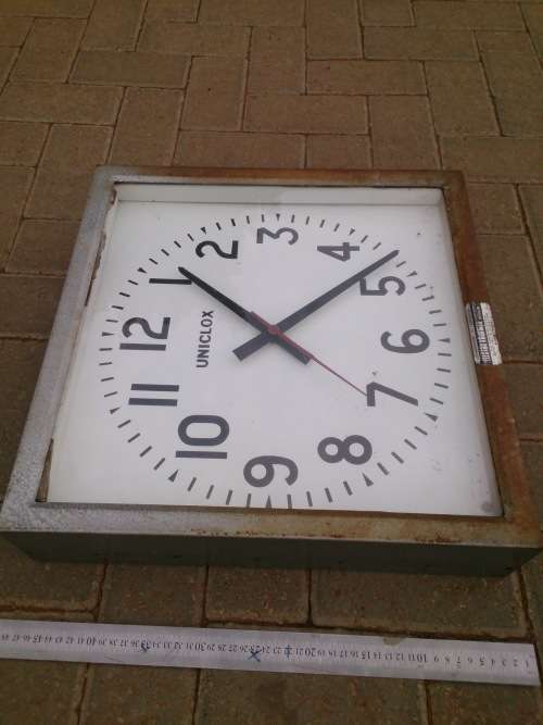 Huge Stunning Industrial Uniclox Clock (Dealesville Fire Department)