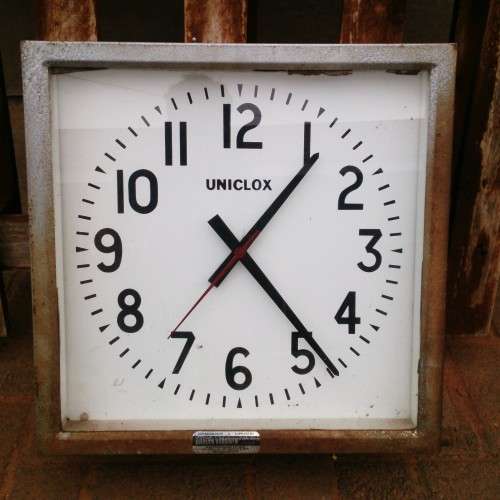 Huge Stunning Industrial Uniclox Clock (Dealesville Fire Department)