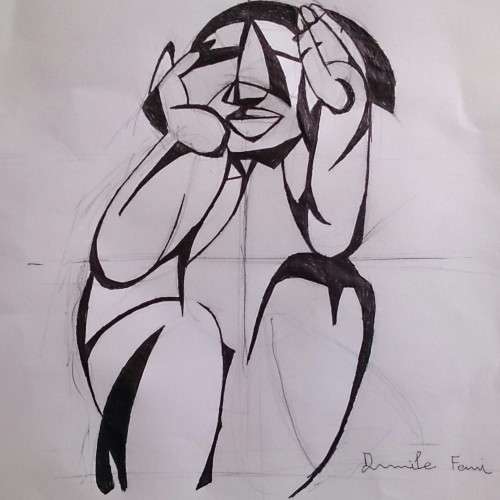 Dumile Feni (South African 1942-1991) - Pencil and Ink on Paper