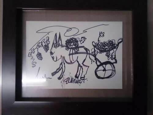 F Claerhout Sketch with 4 Signatures by Claerhout!!!!
