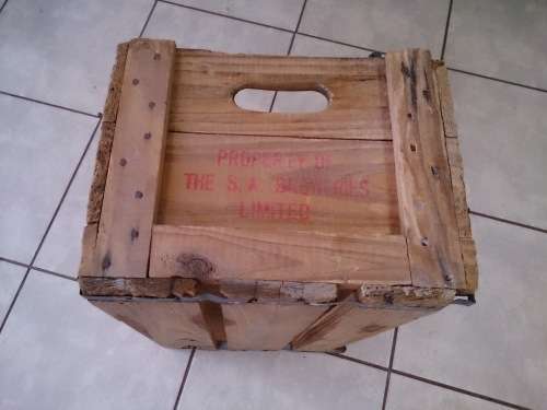 100% Original SAB Beer Wooden Crate