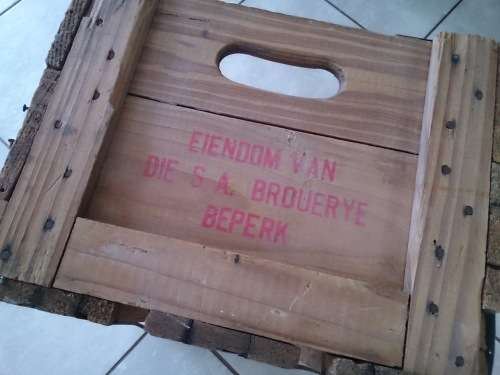 100% Original SAB Beer Wooden Crate