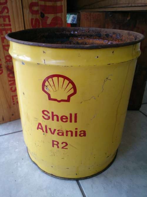 Old SHELL Alvania R2 15kg Grease Tin!
