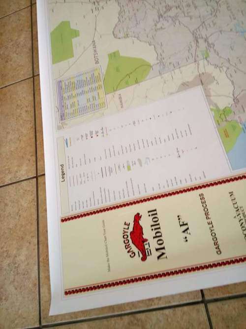 Massive Businessman's Wall Map of South Africa!!!