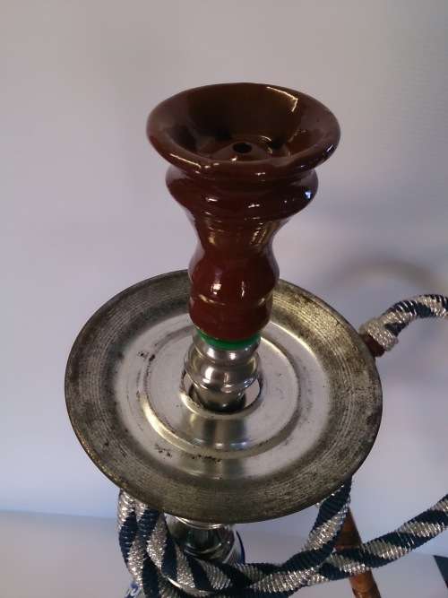 Vintage Cobalt Glass Hookah / Hubbly