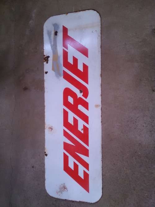 SUPER RARE! BP Enerjet Porcelain Enamel Sign! MAKE AN OFFER!