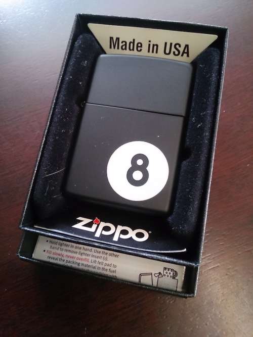 Eight Ball Zippo Lighter