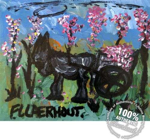 Frans Claerhout - Donkey & Cart, Oil On Board, COA included!!! Valued @ R45 000!!!