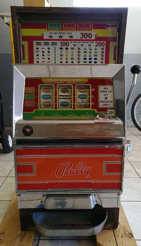MAKE AN OFFER!!! Vintage BALLY 3 Reel 25c Slot Machine - WORKING CONDITION!!!
