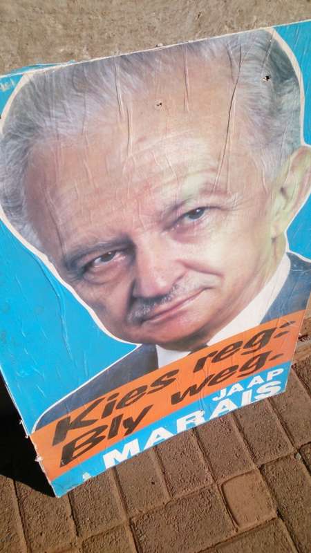 A FANTASTIC ORIGINAL JAAP MARAIS CAMPAIGN ELECTION POSTER