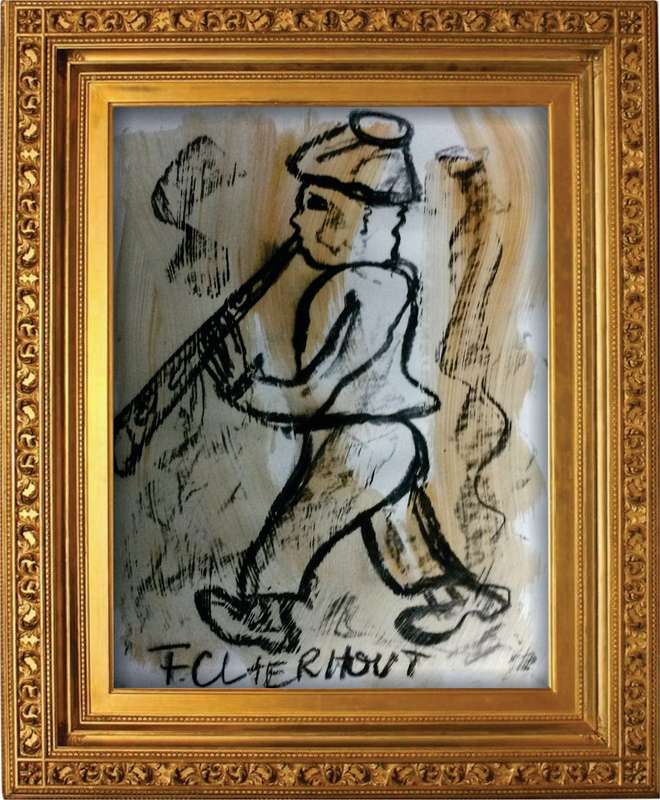 Frans Claerhout - Boy With Flute - Mixed Media, Signed and Dated! INVESTMENT ART!!!