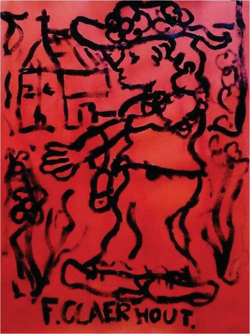 ENORMOUS Frans Claerhout - "Kerk toe" - 102cm x 72cm - Signed & dated on back with COA.