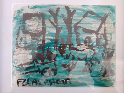 Frans Claerhout Acrylic & Oil - Donkey - Comes with Frame and COA!