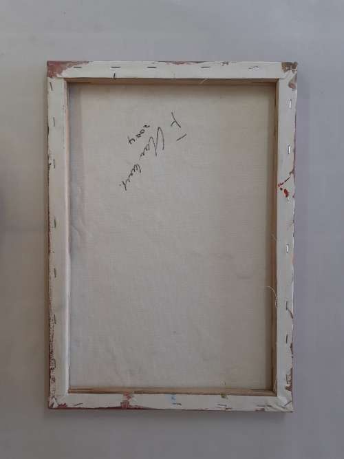 Frans Claerhout - FLOWERS - Acrylic on canvas. Signed and dated on back with COA