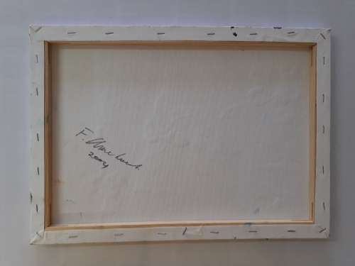 Frans Claerhout - FLOWERS - Oil on canvas. Signed and dated on back with COA