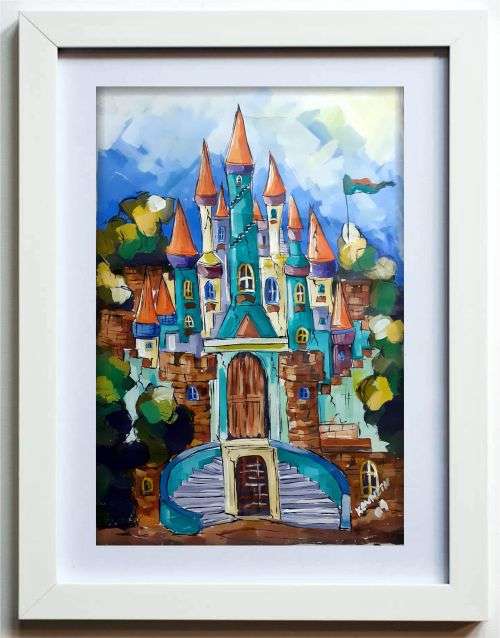 KENNETH MURADZIKWA - Huge Acrylic Piece!!! Excellent fantasy piece for Boy / Girl / Play Room!!!