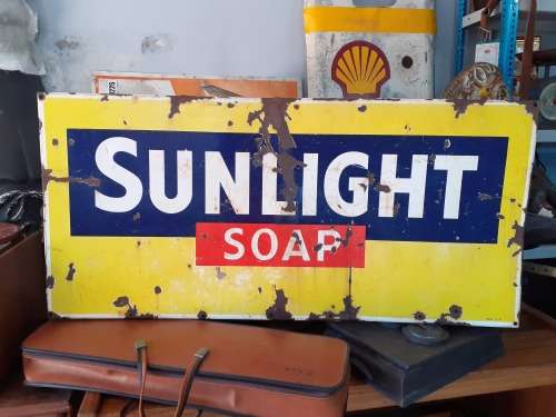 Awesome!!! Sunlight Soap Porcelain Enamel Sign!!! MAKE AN OFFER!!!