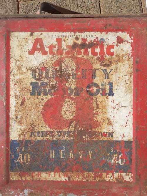 Atlantic Motor Oil 2 Imperial Gallons Tin