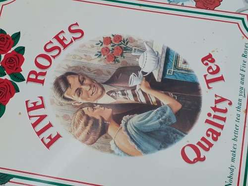 Collection of 4 Vintage Vyf Rose Afrikaans / English Tea Tins