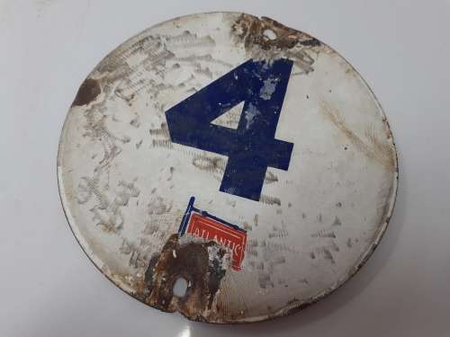 Vintage Porcelain Enamel ATLANTIC Sign! MAKE AN OFFER!!!