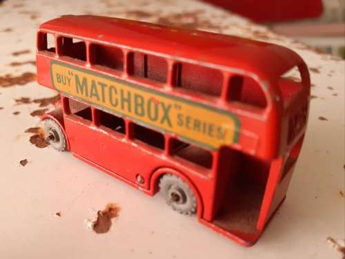 Vintage Lesney London Double Decker Bus 1950`s No 5 `Buy Matchbox Series`