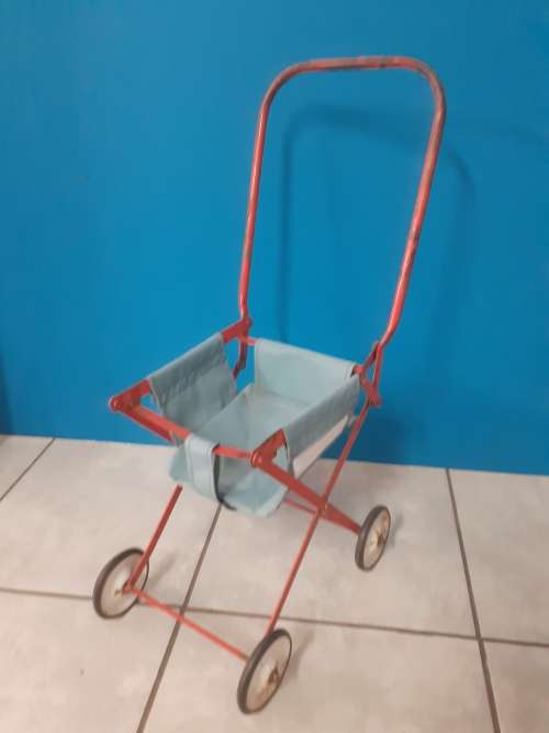 Vintage Toy Set, push pram and sleeping cot