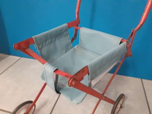 Vintage Toy Set, push pram and sleeping cot