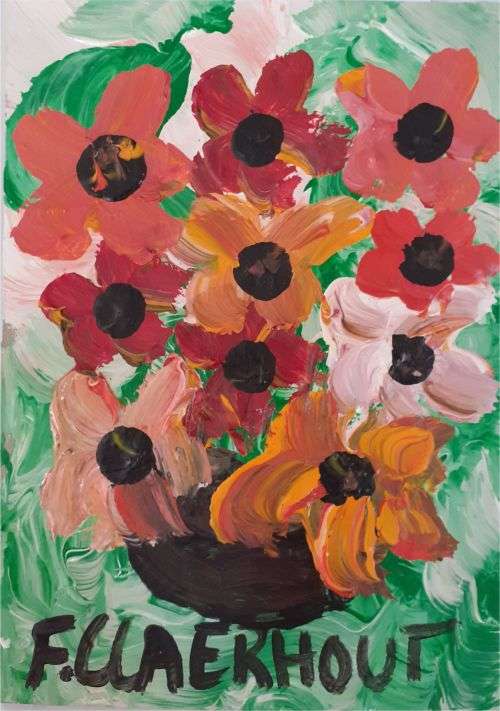 Father Frans Claerhout - FLOWERS - Acrylic (COA Included)