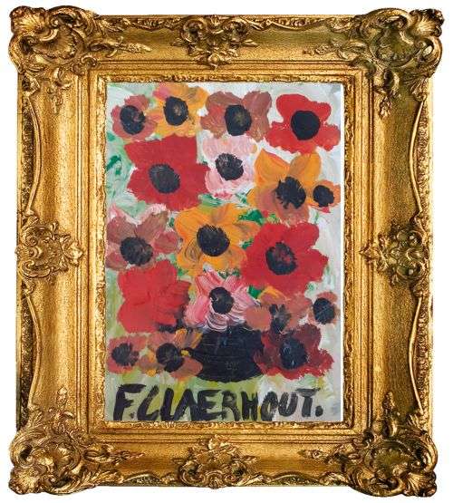 Father Frans Claerhout - FLOWERS - Acrylic (COA Included)